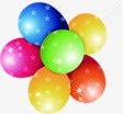 彩色气球装饰可爱素材