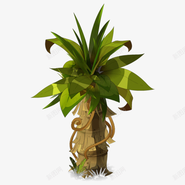 手绘卡通植物树木png免抠素材_88icon https://88icon.com 卡通 手绘 树木 植物 绿色