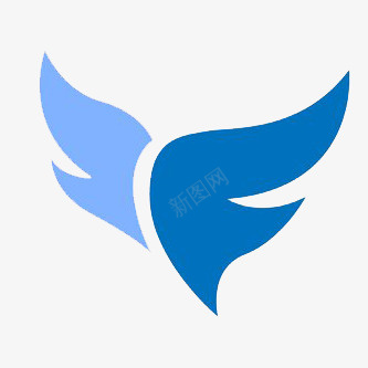 不规则图形蓝色装饰png免抠素材_88icon https://88icon.com 翅膀 蓝色系 蓝色装饰