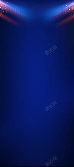 开业展架蓝色高端大气背景高清图片