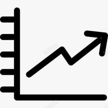 线矢量素材医学图形和上升线图标图标