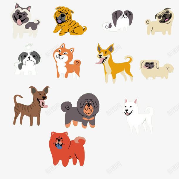 亚洲犬png免抠素材_88icon https://88icon.com 动物 卡通 手绘