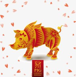 十二生肖之猪素材