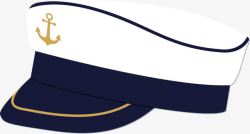 手绘海军帽素材