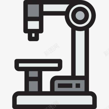 观察研究工具显微镜图标图标