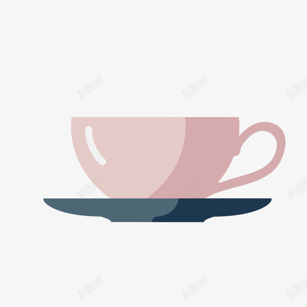 淡紫色茶杯png免抠素材_88icon https://88icon.com 一个 卡通 手绘 杯子 淡紫色 碟子 简图 蓝色