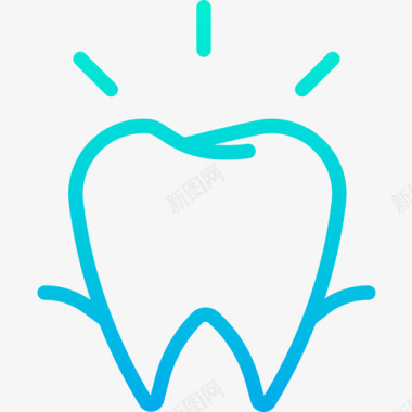 锋牙矢量牙牙15梯度图标图标