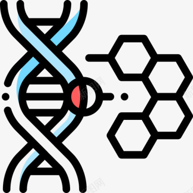 生物学基因生物学10颜色省略图标图标