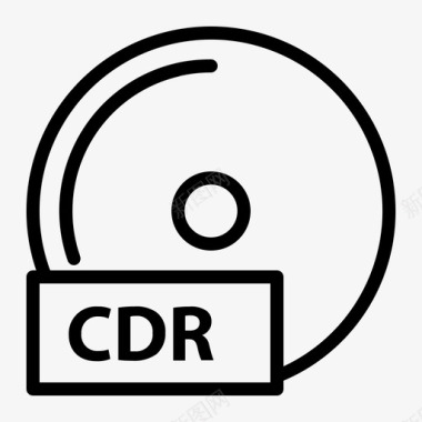 CDR音频电影图标图标