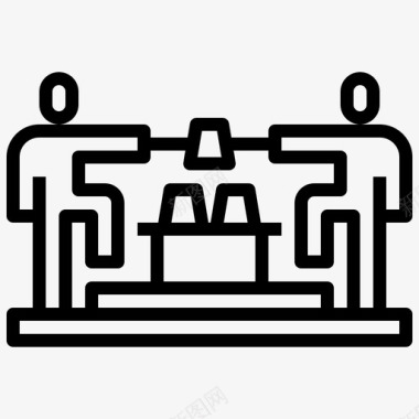 团队竞争团队合作领导个人图标图标