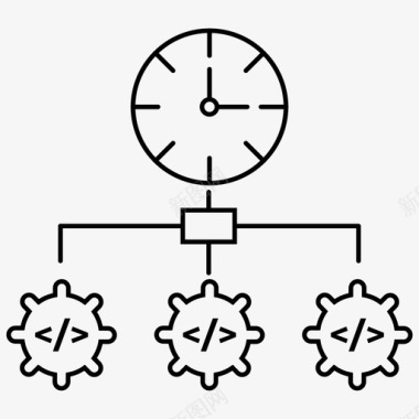 日程生产力可交付成果发布图标图标