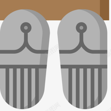 拖鞋浴室用品3平的图标图标