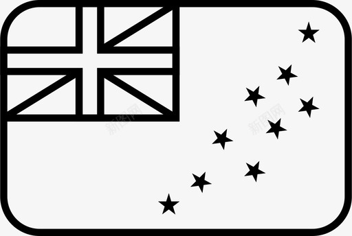 图瓦卢国旗国家世界图标图标