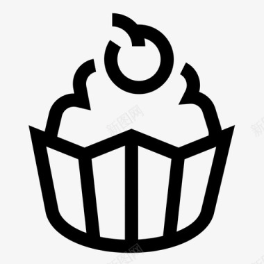 甜点蛋糕布丁图标图标