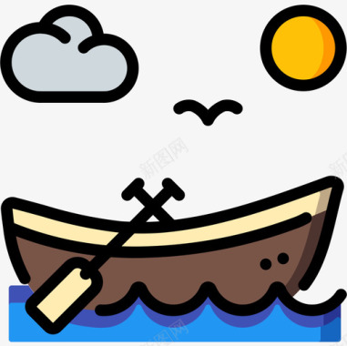 船海盗生活5线性颜色图标图标