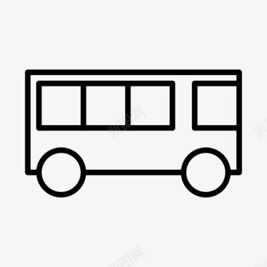 巴士快速校车图标图标