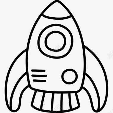 火箭儿童玩具13黑色图标图标