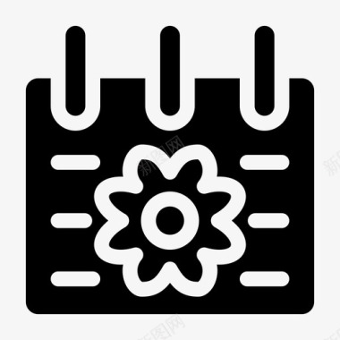 星期日历春历春历图标图标