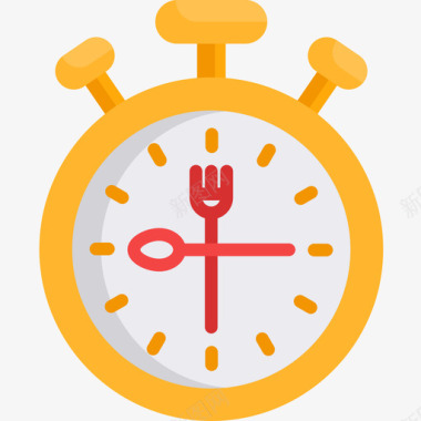 时间送食物平的图标图标