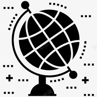 地球仪表球仪世界图标图标