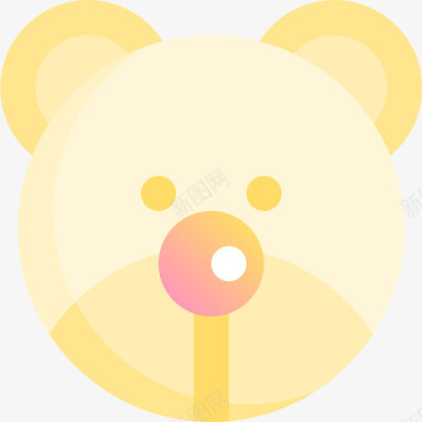 泰迪泰迪熊玩具33黄色图标图标