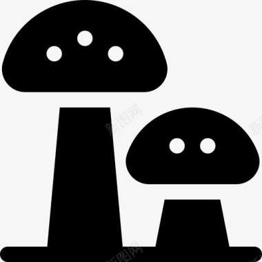 蘑菇野生动物23填充图标图标
