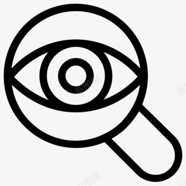 眼睛标志眼睛监控身体部位眼睛搜索图标图标