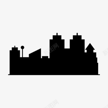 建筑与城市城市建筑大都市图标图标