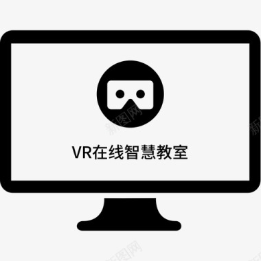 vr宣传海报VR online intelligen图标