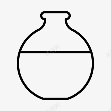 化学瓶实验室科学图标图标