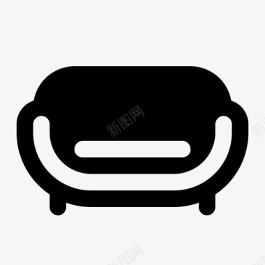 圆形沙发椅子家具图标图标