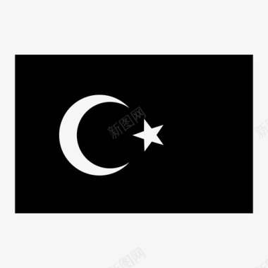 土耳其地图国旗伊斯坦布尔图标图标
