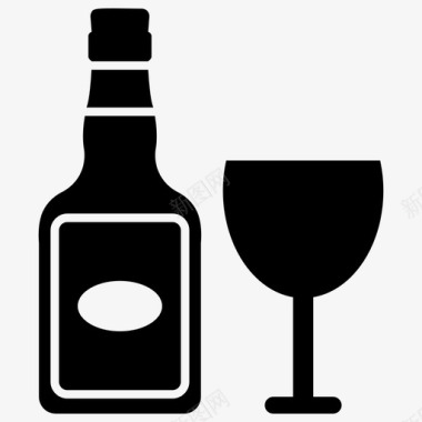 酒瓶饮料果汁图标图标