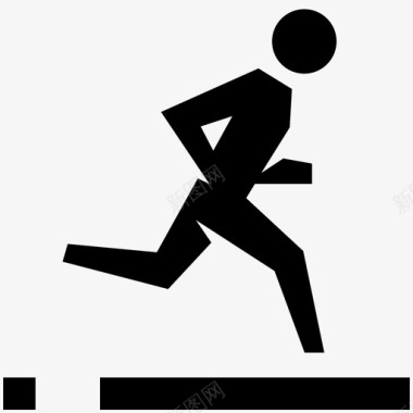 跑步健身马拉松图标图标
