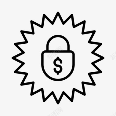 安全锁孔金融安全安全安全服务图标图标