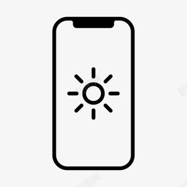 苹果屋阳光亮度iphone图标图标