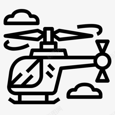 直升机直升机飞机飞行图标图标