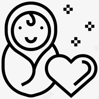 梦想基金新生儿慈善捐赠图标图标