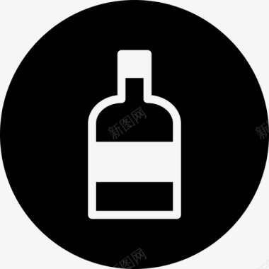 酒水酒瓶饮料葡萄酒图标图标