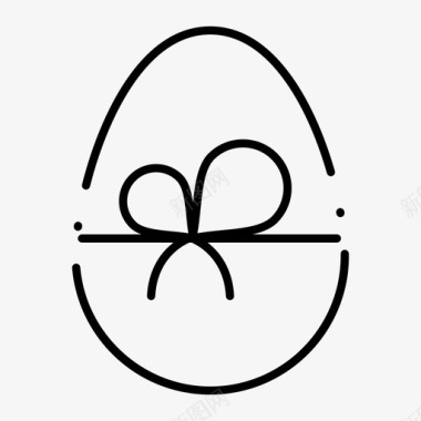快乐复活节彩蛋礼物自然图标图标