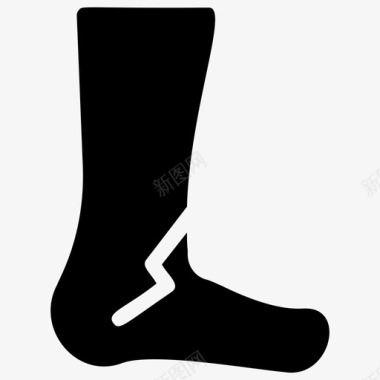传染疾病脚受伤脚骨折受伤图标图标