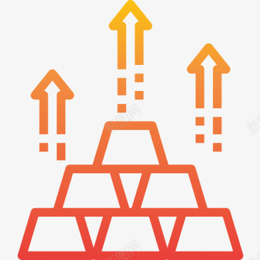 黄金投资33梯度图标图标