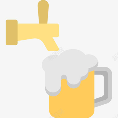 啤酒庆祝派对3平淡图标图标