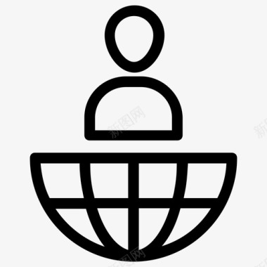全球商人国际商务国际商人图标图标