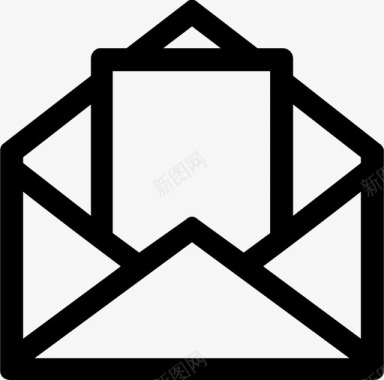 收件箱电子邮件信封收件箱图标图标