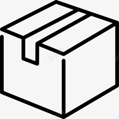 包装盒子模型图标图标