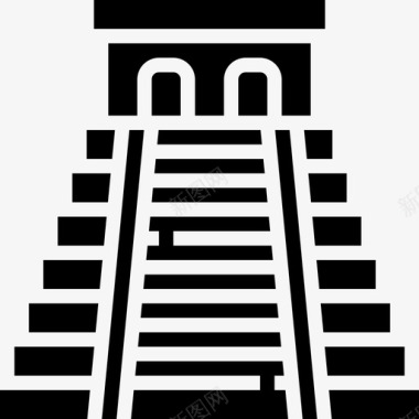 奇琴伊萨金字塔地标3雕文图标图标