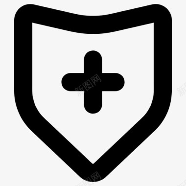公共标识安全安全添加防病毒图标图标