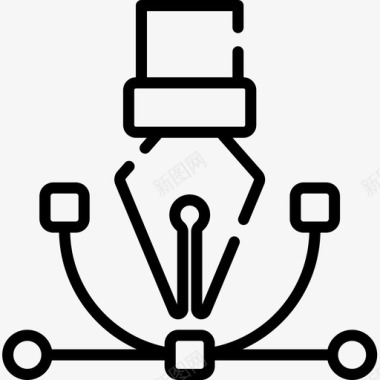 网页PSD素材向量网页79线性图标图标