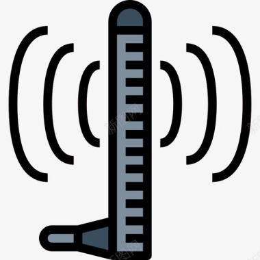 10s天线无人机10线性颜色图标图标